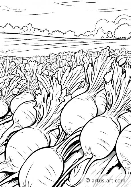 Turnip Field Coloring Page